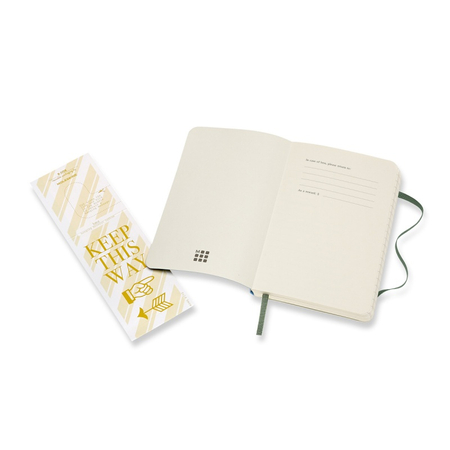 Notes MOLESKINE P (9x14cm), w linie, miękka oprawa, 192 strony, myrtle green