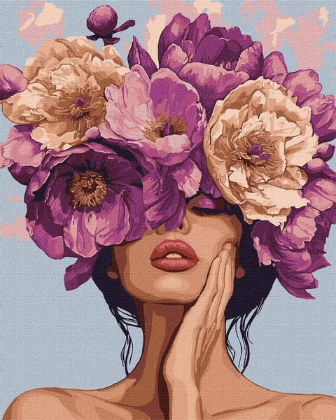 Malowanie po numerach IDEYKA, 40x50 cm, melodia kwiatów, 1 szt., w pudełku