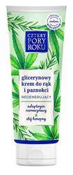 Krem do rąk CZTERY PORY ROKU z olejem konopnym, glicerynowy, 100ml