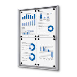 Indoor Lockable Showcase Economy 4x A4