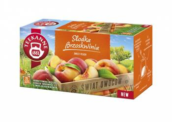 Herbata TEEKANNE World of Fruits, Słodka Brzoskwinia, 20 kopert