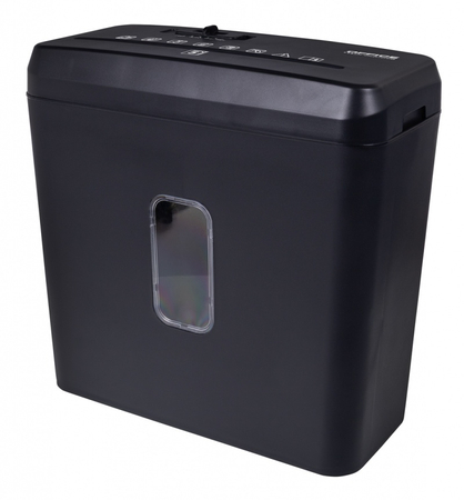Niszczarka OFFICE PRODUCTS, ścinki, do 5 kartek A4, kosz 8l, czarna
