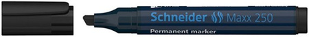 Marker permanentny SCHNEIDER Maxx 250, ścięty, 2-7mm, czarny