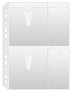 Koszulki na płyty CD/DVD DONAU, PP, A4, groszkowe, 160mikr.