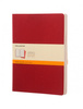 Zestaw 3 zeszytów MOLESKINE Cahier, XL, 19x25cm, w linie, 120 stron, cranberry red