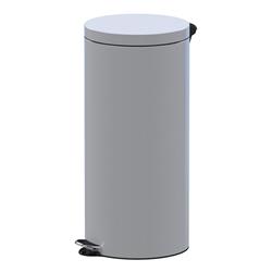 Kosz na śmieci ALDA FREEDOM FRESH, 30l, stal powlekana organicznie, biały