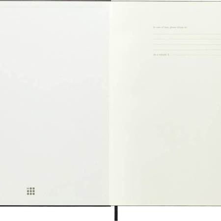 Notes MOLESKINE Classic XXL (21,6x27,9 cm) w kratkę, twarda oprawa, 192 strony, czarny