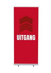 Roll-Banner Budget 85 Komplettset Ausgang Rot Niederländisch