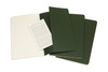 Zestaw 3 zeszytów MOLESKINE Cahier, L, 13x21cm, gładki, 80 stron, myrtle green