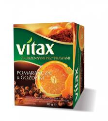 Herbata VITAX owocowo-ziołowa, pomarańcza i goździki, 15 kopert