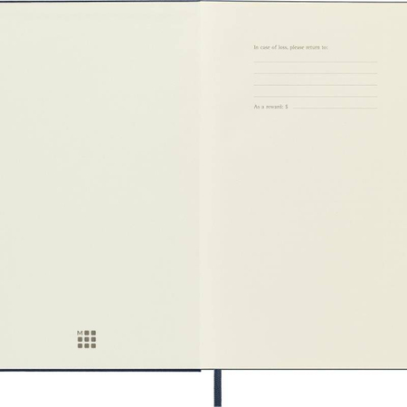 Notes MOLESKINE Classic L (13x21 cm) w kropki, twarda oprawa, sapphire blue, 240 stron, niebieski