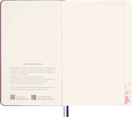 Notes MOLESKINE Sakura 2025, L, 13x21cm, gładki, edycja limitowana, w pudełku