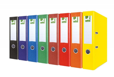 Segregator Q-CONNECT Hero z szyną, PP, A4/75mm, zielony