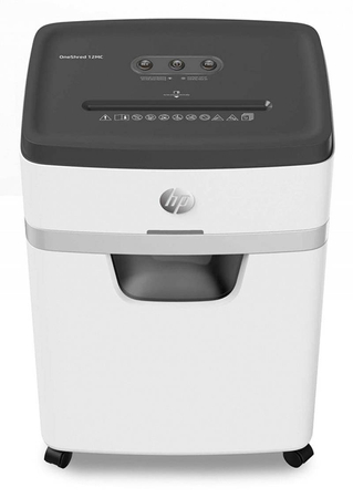 Niszczarka HP ONESHRED 12MC, mikrościnki, P-5, 12 kart., 25l, jasnoszara