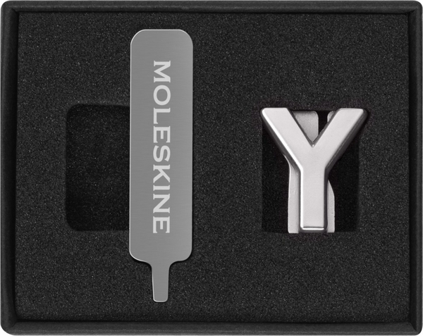 Przypinka MOLESKINE Y, srebrna