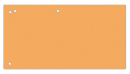 Przekładki OFFICE PRODUCTS, karton, 1/3 A4, 240x105mm, 100szt., pomarańczowe