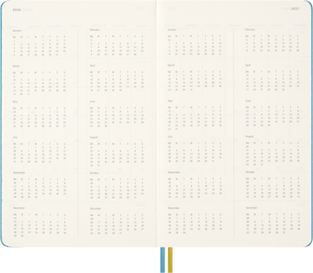 Kalendarz tygodniowy MOLESKINE 2025/26,18M, L, twarda oprawa, 13x21cm, edycja limitowana, Peanuts Charlie&Lucy