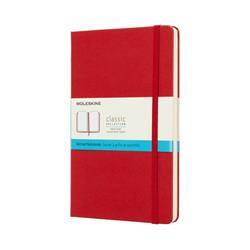 Notes MOLESKINE Classic L (13x21 cm) w kropki, twarda oprawa, scarlet red, 240 stron, czerwony