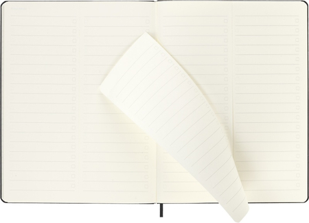 Kalendarz tygodniowy vertykalny MOLESKINE Pro 2026, 12M, XL, twarda oprawa, 19x25cm, czarny