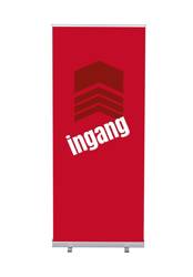 Roll-Banner Budget 85 Komplettset Eingang Rot Niederländisch