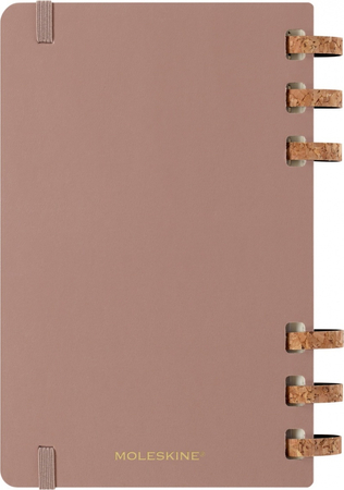 Kalendarz tygodniowy/miesięczny na spirali MOLESKINE 2026, 12M, L, twarda oprawa, 13x21cm, crush almond