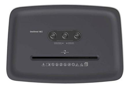 Niszczarka HP ONESHRED 18CC, ścinki, P-4, 18 kart., 25l, jasnoszara