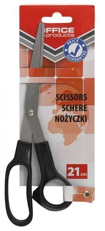 Nożyczki biurowe OFFICE PRODUCTS, klasyczne, 21cm, czarne