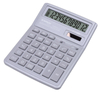 Kalkulator biurowy DONAU TECH, 12-cyfr. wyświetlacz, wym. 190x143x40 mm, srebrny