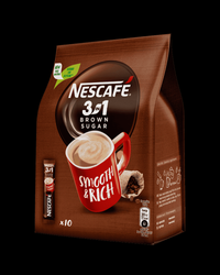 Kawa NESCAFE 3in1, brown sugar, torba, 165g