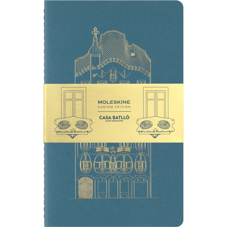 Zestaw 2 zeszytów MOLESKINE Casa Batalló Cahier 2024, L, 13x21cm, w linie, edycja limitowana