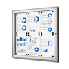 Indoor Lockable Showcase Silver 9x A4