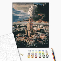 Malowanie po numerach BRUSHME, 40x50 cm, centrum Warszawy, 1 szt., w pudełku