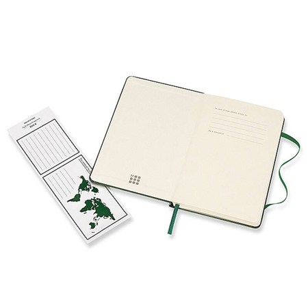Notes MOLESKINE Classic P (9x14 cm), gładki, twarda oprawa, myrtle green, 192 strony, zielony