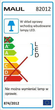 Lampka LED na biurko MAULpuck, 5W, składana, żółta