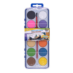 Farby akwarelowe GIMBOO, 12szt., mix kolorów