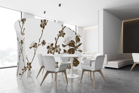 Textil Raumteiler 150-150 Doppel Punkte Farbe Blau