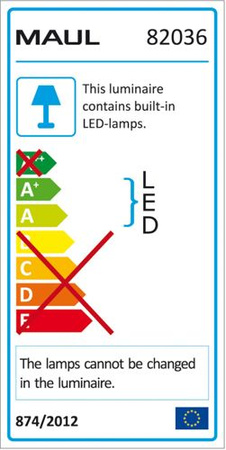 Lampka LED na biurko MAULatlantic, 9W, srebrna