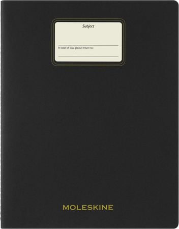 Zeszyt MOLESKINE Student Cahier, XXL, w linie, 21,6x27,9cm, czarny