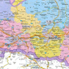 Mapa ścienna Austrii administacyjno-drogowa magnetyczna