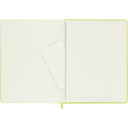 Notes MOLESKINE Classic XL (19x25cm), w linie, twarda oprawa, 192 strony, lemon green