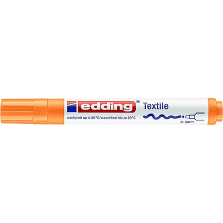 Marker tekstylny e-4500 EDDING, 2-3 mm, pomarańczowy neonowy