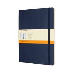 Notes MOLESKINE XL (19x25cm) w linie, miękka oprawa, sapphire blue, 192 strony, niebieski