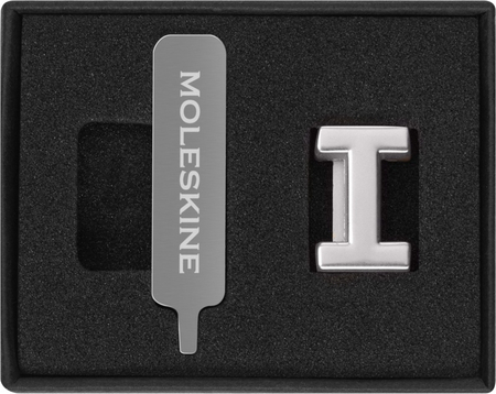 Przypinka MOLESKINE I, srebrna