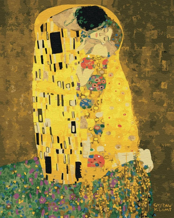 Malowanie po numerach BRUSHME, 40x50 cm, Pocałunek Gustav Klimt, 1 szt., w pudełku