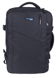 Plecak DONAU TRAVEL Prague, 17", 32l, USB + kabel, czarny