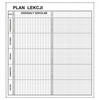 Plan lekcji magnetyczny suchościeralny - 200x92 cm