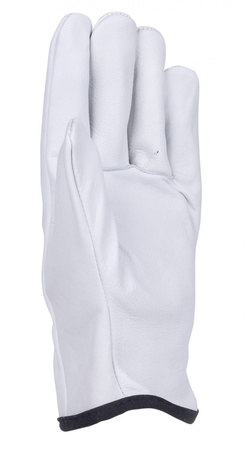 Rękawice robocze DONAU SAFETY DS-DRIVCOW, driver, skóra bydlęca, rozm. 7/S, białe