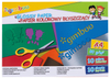 Zeszyt papierów kolorowych błyszczących GIMBOO, A4, 10 kartek, 80gsm, mix kolorów