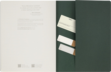 Zeszyt MOLESKINE Student Cahier, XXL, w linie, 21,6x27,9cm, myrtle green