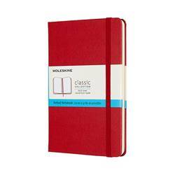 Notes MOLESKINE Classic M, 11,5x18 cm, w kropki, twarda oprawa, scarlet red, 208 stron, czerwony